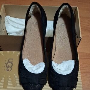 UGG Women's Classic Brown Loafers with Bow